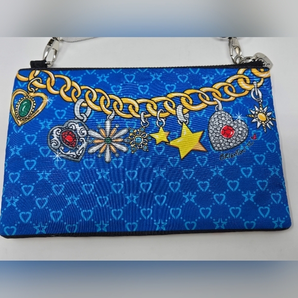 BRIGHTON GLAM GIRL CROSSBODY PURSE MINI BAG FASHIONISTA BLACK WHITE STRAP WOMEN - Picture 8 of 13